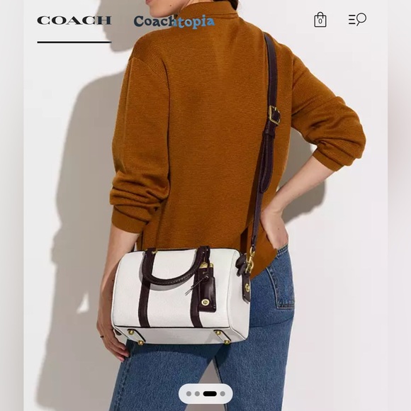 NWT Coach Ruby Satchel 25 In Colorblock (Chalk Multi) - Picture 16 of 16